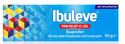 ibuleve Pain relief 5% GEL ibuprofen for the relief of backache and muscle pain 50g